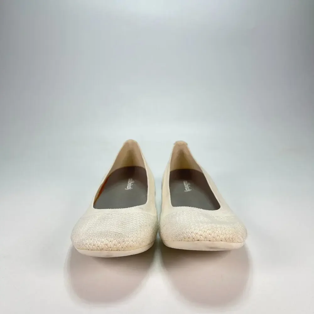 Allbirds Tree Breezers Cream Comfort Slip On Ballet Flats Shoes Women's Size 8